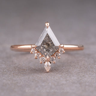 🍁Canadian Salt and Pepper Kite Diamond Ring