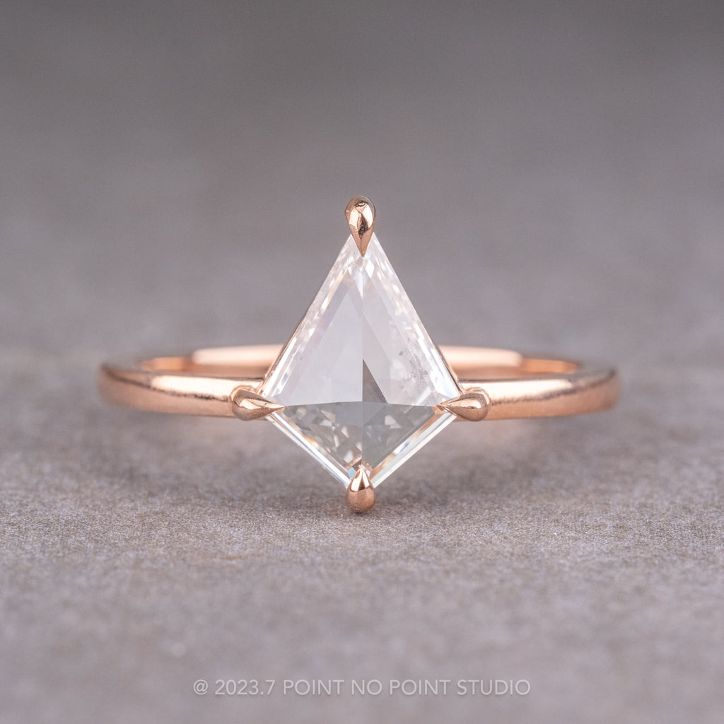 Clear Diamond Engagement Ring – Point No Point Studio