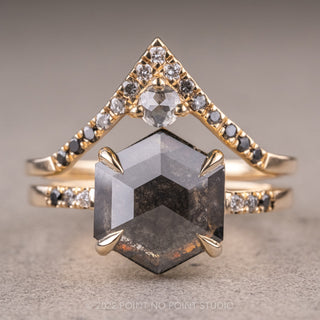 black hexagon diamond