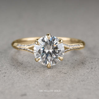 1.58 Carat Moissanite Engagement Ring, Mackenzie Setting