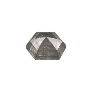 1.90 Carat Salt and Pepper Rose Cut Hexagon Diamond