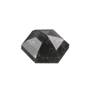 1.31 Carat Black Rose Cut Hexagon Diamond