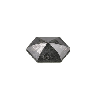1.05 Carat Salt and Pepper Rose Cut Hexagon Diamond