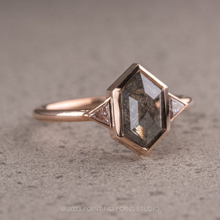 Salt and Pepper Diamond Ring