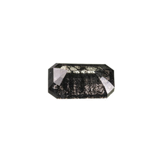 1.79 Carat Black Diamond, Rose Cut Emerald