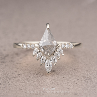 1.22 Carat Canadian Salt and Pepper Engagement Ring, Cleo Setting