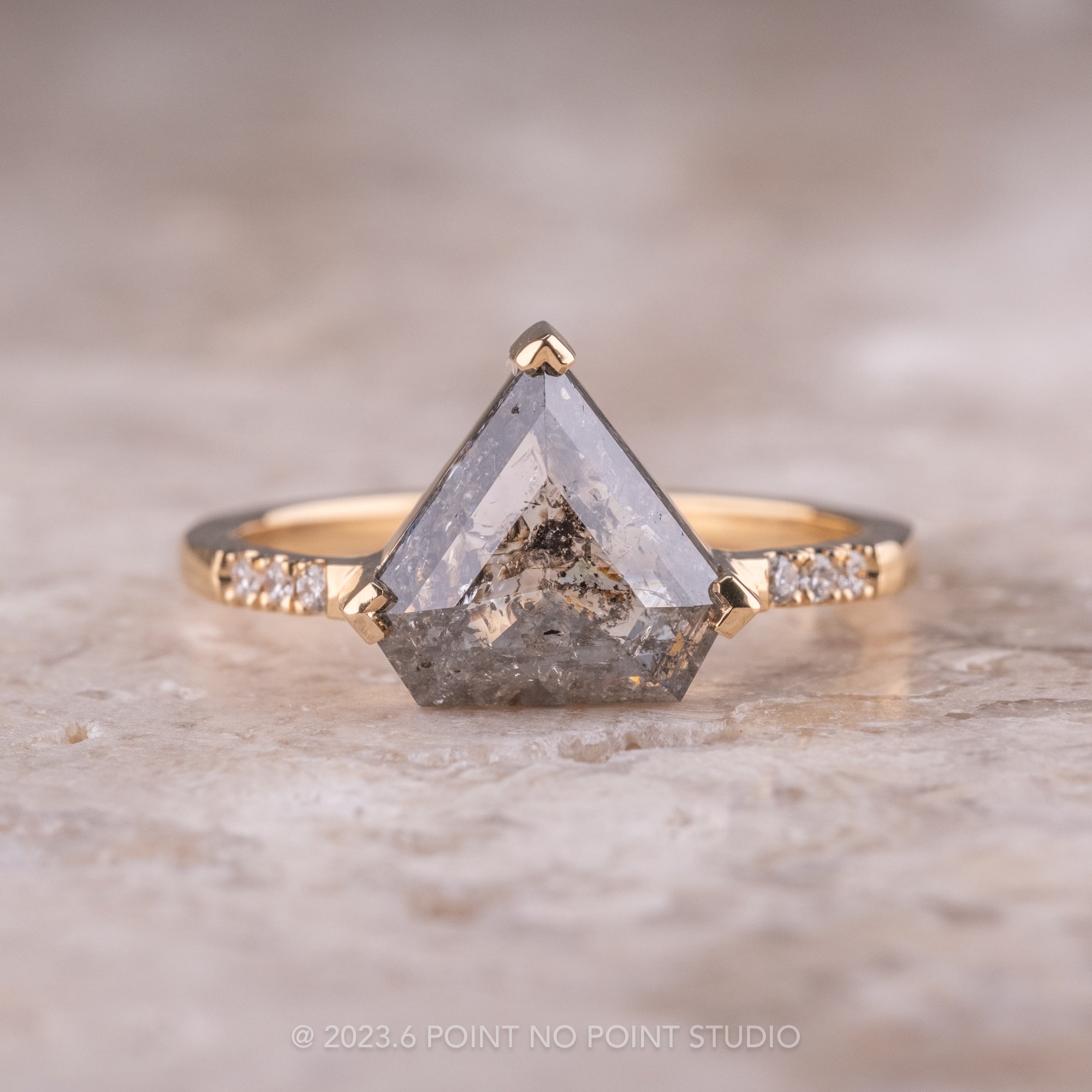 Sam Woehrmann Gray Diamond Shield Ring – Meeka Fine Jewelry