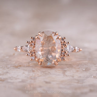 Salt and Pepper Diamond Engagement Ring 
