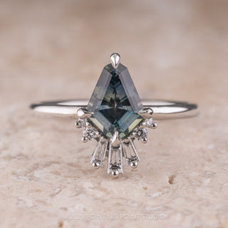 Sapphire Kite Engagement Ring