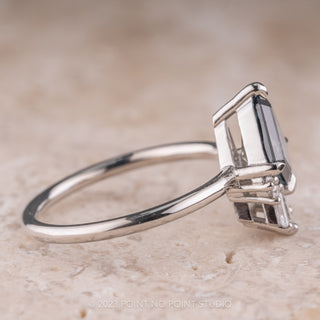 1.59 Carat Kite Sapphire Engagement Ring, Wren Setting, Platinum