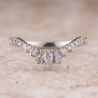 Birdie Wedding Ring, 14K White Gold
