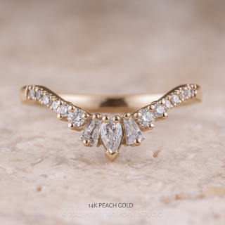 Birdie Wedding Ring, 15 Diamond