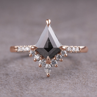 black diamond engagement ring