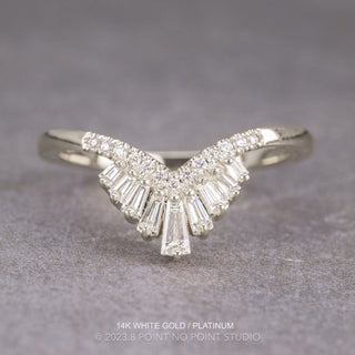 Large Mabel Wedding Ring, 22 Diamond