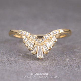 Large Mabel Wedding Ring, 22 Diamond