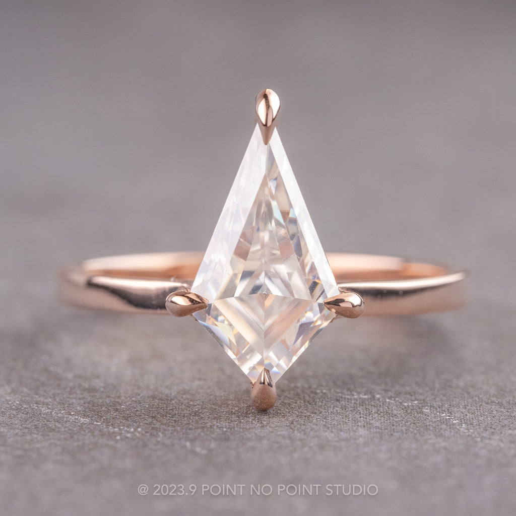 Clear Kite Engagement Ring, Point No Point Studio