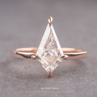 Kite Moissanite Engagement Ring, Lark Setting