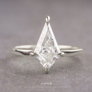 Kite Moissanite Engagement Ring, Lark Setting
