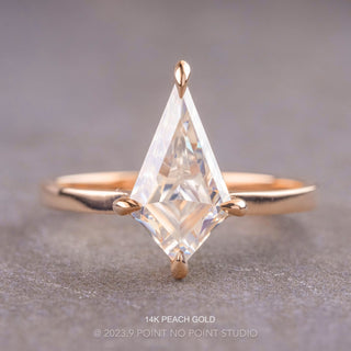 Kite Moissanite Engagement Ring, Lark Setting