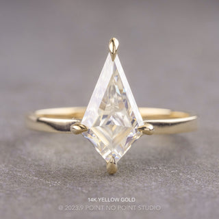 Kite Moissanite Engagement Ring, Lark Setting
