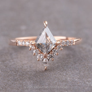 🍁Canadian Salt and Pepper Kite Diamond Ring