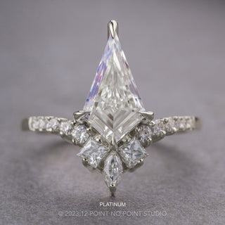 Kite Moissanite Engagement Ring, Willa Setting