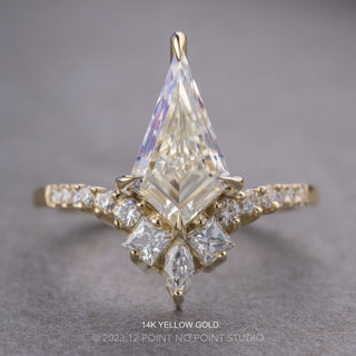 Kite Moissanite Engagement Ring, Willa Setting