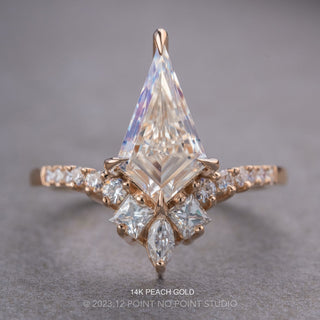 Kite Moissanite Engagement Ring, Willa Setting