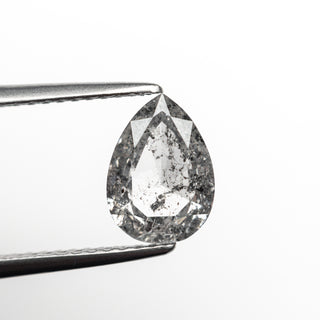 1.12 CARAT SALT AND PEPPER DOUBLE CUT PEAR DIAMOND