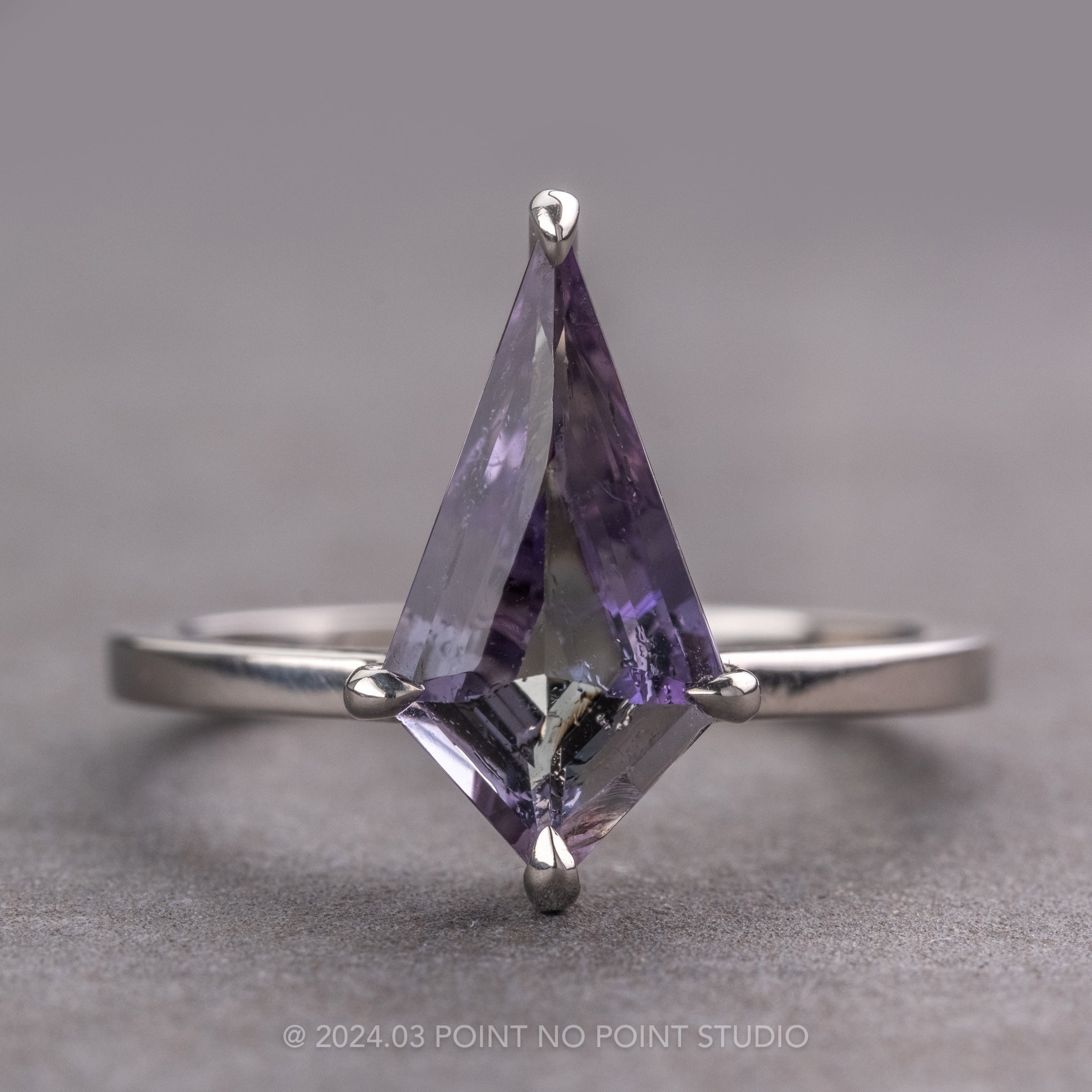 Tanzanite Engagement Ring, Point No Point Studio