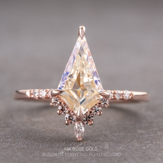 Kite Moissanite Engagement Ring, Avaline Setting