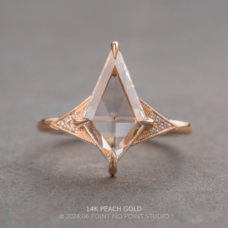 1.25 Carat Clear Kite Diamond Engagement Ring, Aela Setting