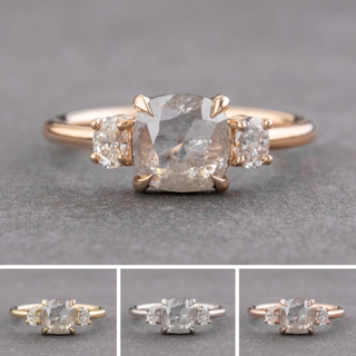 1.65 Carat Icy White Cushion Diamond Engagement Ring, Zoe Setting