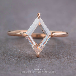 1.50 Carat Lozenge Moissanite Engagement Ring, Lark Setting