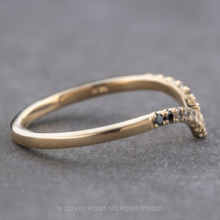 15 Ombre Diamond Vivian Band, 14k Yellow Gold