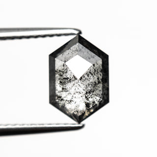 black speckled hexagon diamond