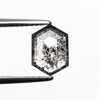 Black speckled hexagon diamond