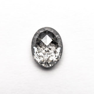 1.27 CARAT SALT AND PEPPER DOUBLE CUT OVAL DIAMOND