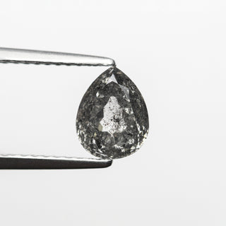 1.24 CARAT SALT AND PEPPER DOUBLE CUT PEAR DIAMOND