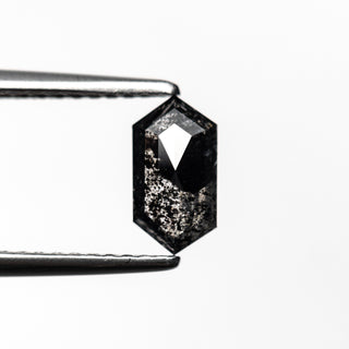 Black speckled hexagon diamond