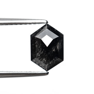 Black Rose Cut Hexagon Diamond