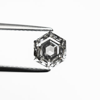 1.32 CARAT CANADIAN SALT AND PEPPER DOUBLE CUT HEXAGON DIAMOND