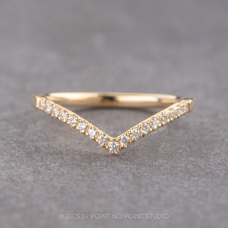 17 White Diamond Vivian Band, 14K Yellow Gold