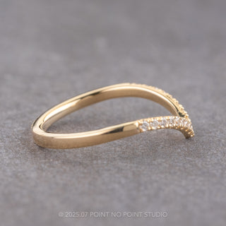 17 White Diamond Vivian Band, 14K Yellow Gold