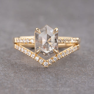 17 White Diamond Vivian Band, 14K Yellow Gold