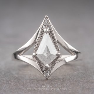 1.07 Carat Icy White Kite Diamond Engagement Ring, Arwen Setting