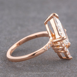 Kite Lab Diamond Engagement Ring, Avaline Setting, 14k Rose Gold