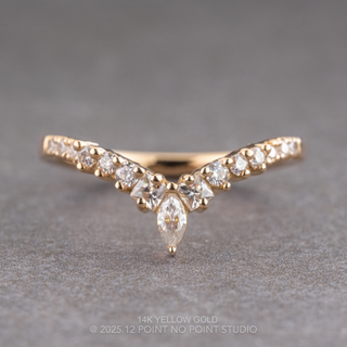 Willa Wedding Ring, 13 Moissanite