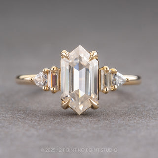 hexagon moissanite