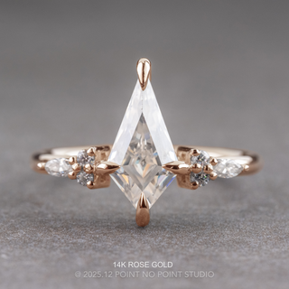 Kite Moissanite Engagement Ring, Quinn Setting